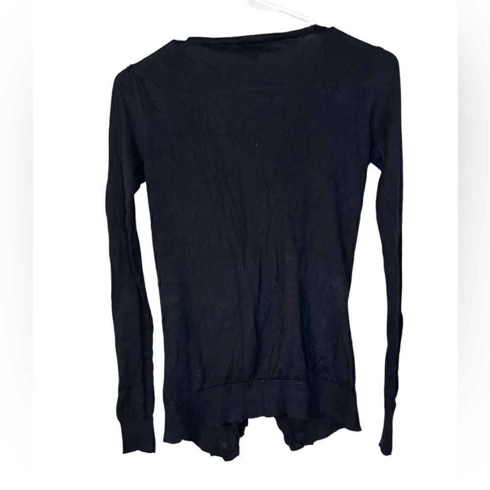 Ted Baker Black Ruffle Button Down Blouse - Picture 2 of 5